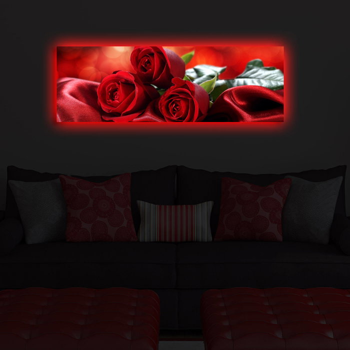 Wallity Lienzo Decorativo Iluminado con LED 30x90 cm Multicolor Wallity Lienzo Decorativo Iluminado con LED 30x90 cm Multicolor